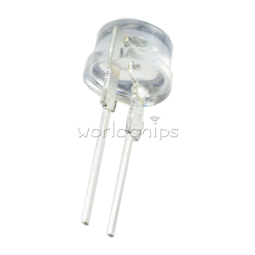 50PCS White 8MM 0.5W Straw hat LED High-Power Emitting Diode Light New