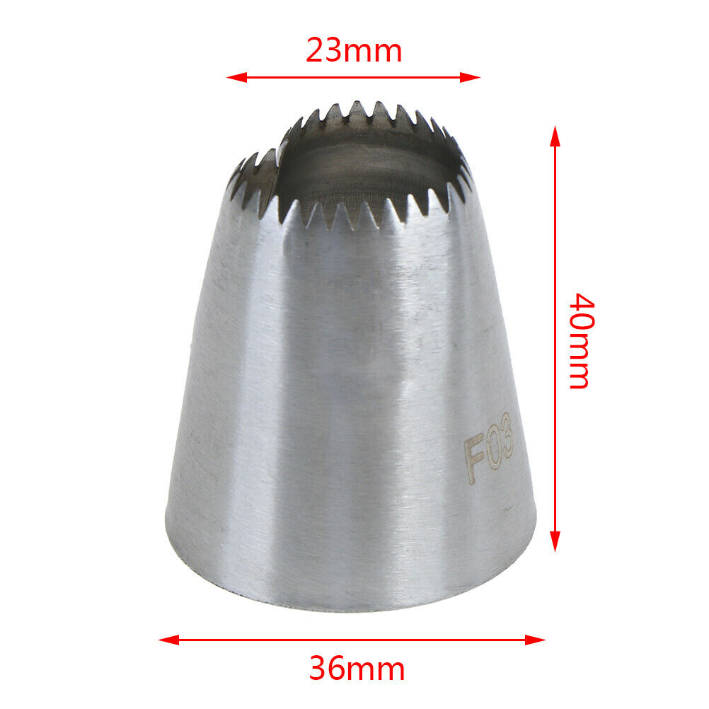 1PC Heart-shape Stainless Steel DIY Ice Piping Pastry Nozzles Cake Making.l8