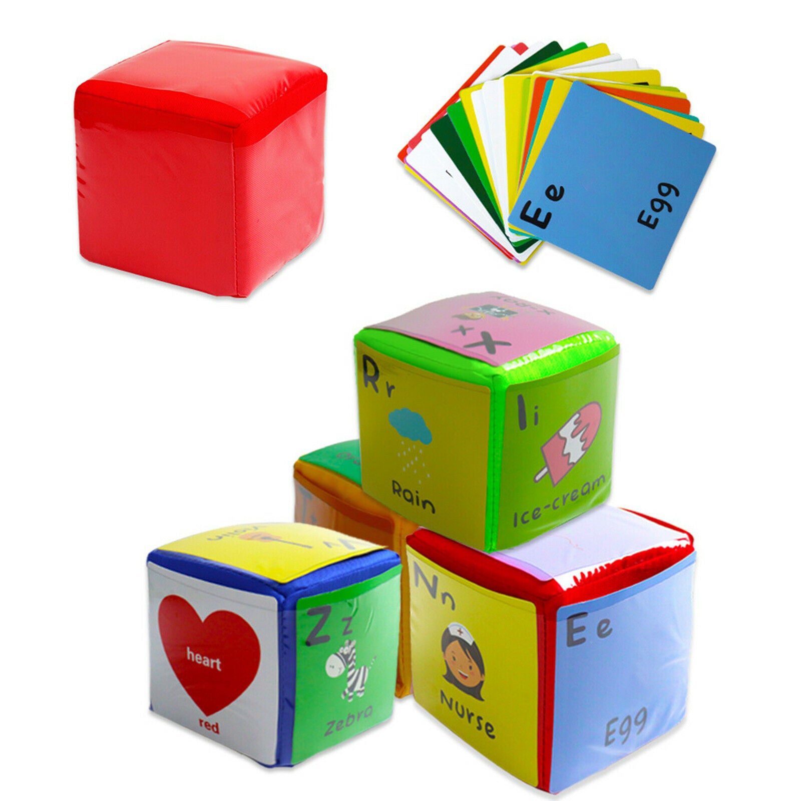 4" Playing Game Dices Set Soft Educational Toys Diy Learning Playset Gift