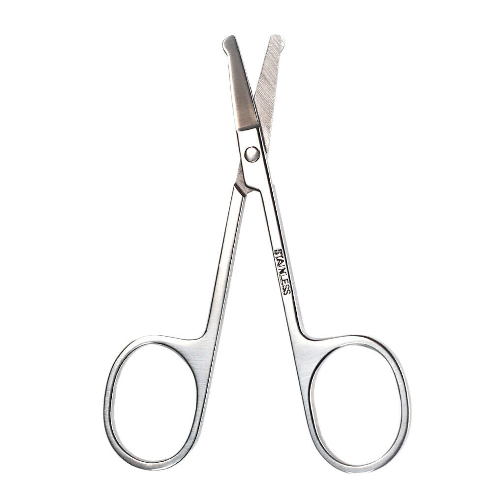 Beard Eyebrow Eyelashes Trimming Scissors Trimmer Painless Hair Removal