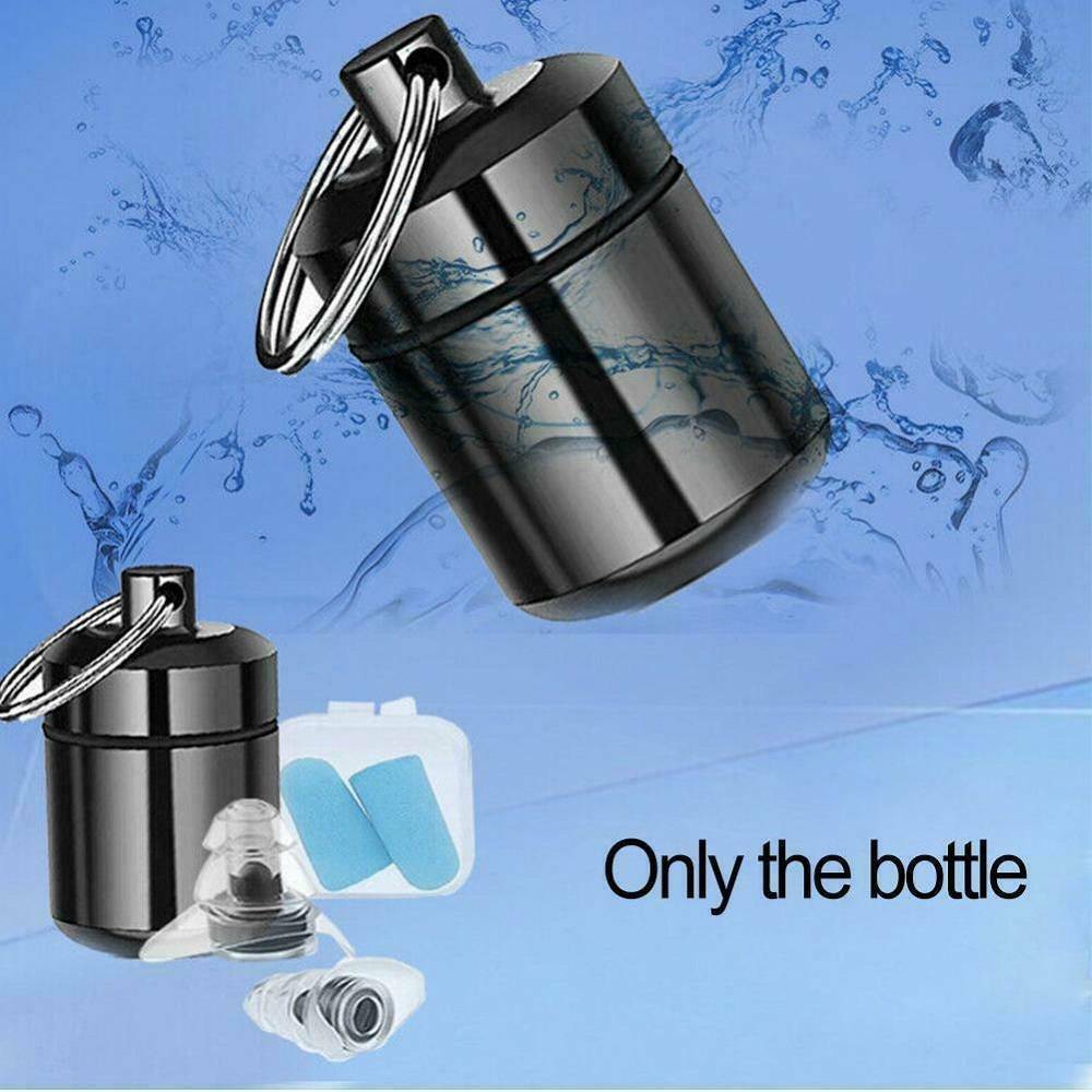 Mini Waterproof Keychain Metal Medicine Pill Box Bottle Holder Container Case ~