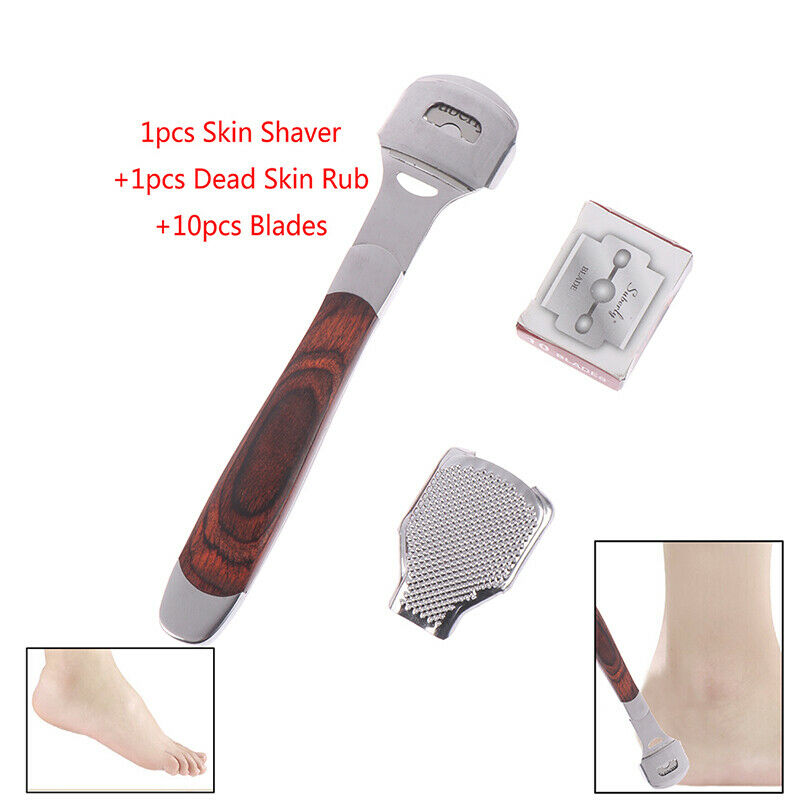 Foot Corn Removal Cutter Scraper +10 Blades Cuticle Dead Skin Pedicure Tool   DD