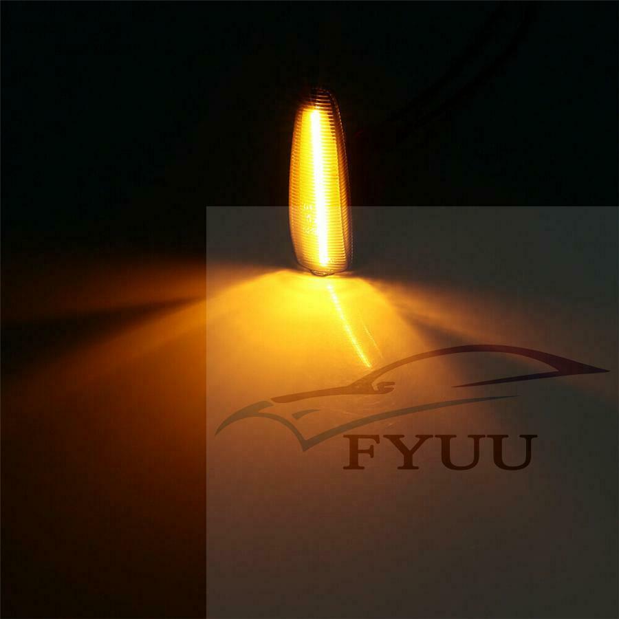 Flowing sequently Turn Signal Light Smoked LED Side Marker For Lancer EVO XSport