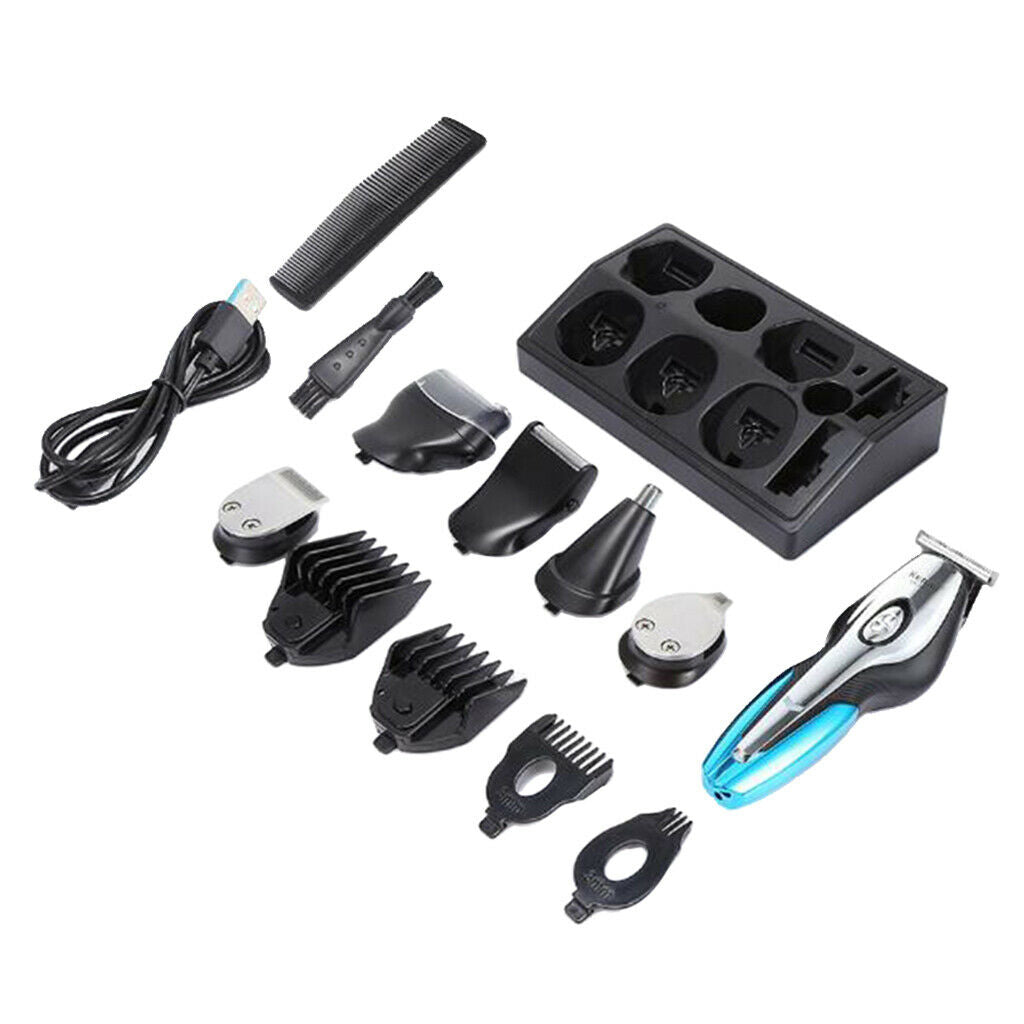 Multifuncional USB Grooming Beard Shaver Hair Trimmer Clippers Kit Waterproof