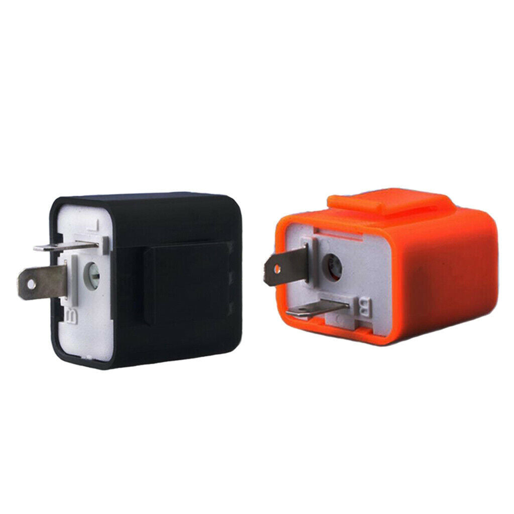 12V 2Pin Adjustable Frequency LED Flasher Relay Blinker Indicator Motorbike