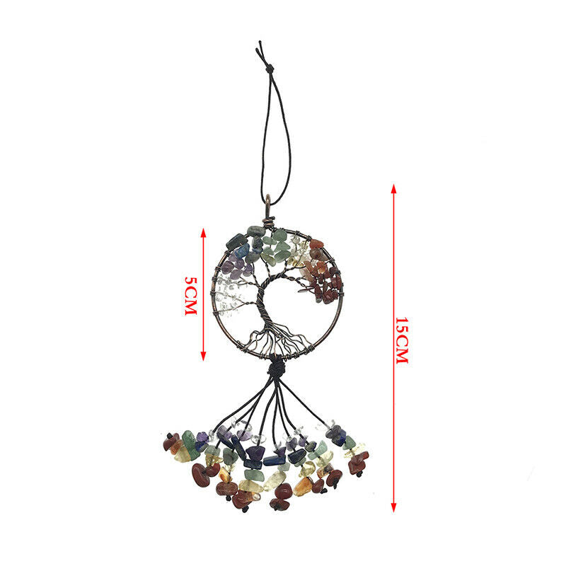 The Tree of Life Crystal Decor Suncatcher Window Garden Hanging Pendant O.l8