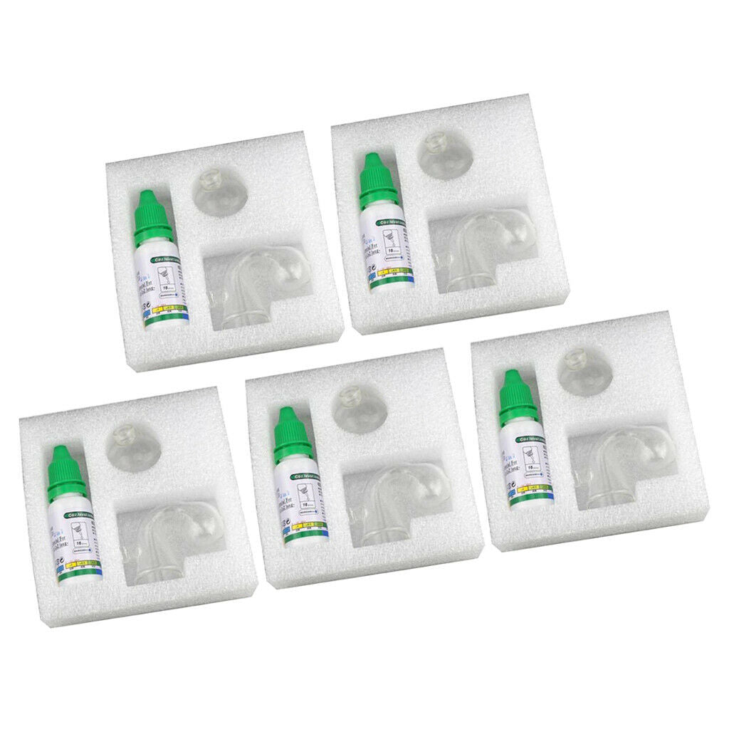 5 Set Carbon Dioxide CO2 Monitor Glass Drop Checker   Aquarium