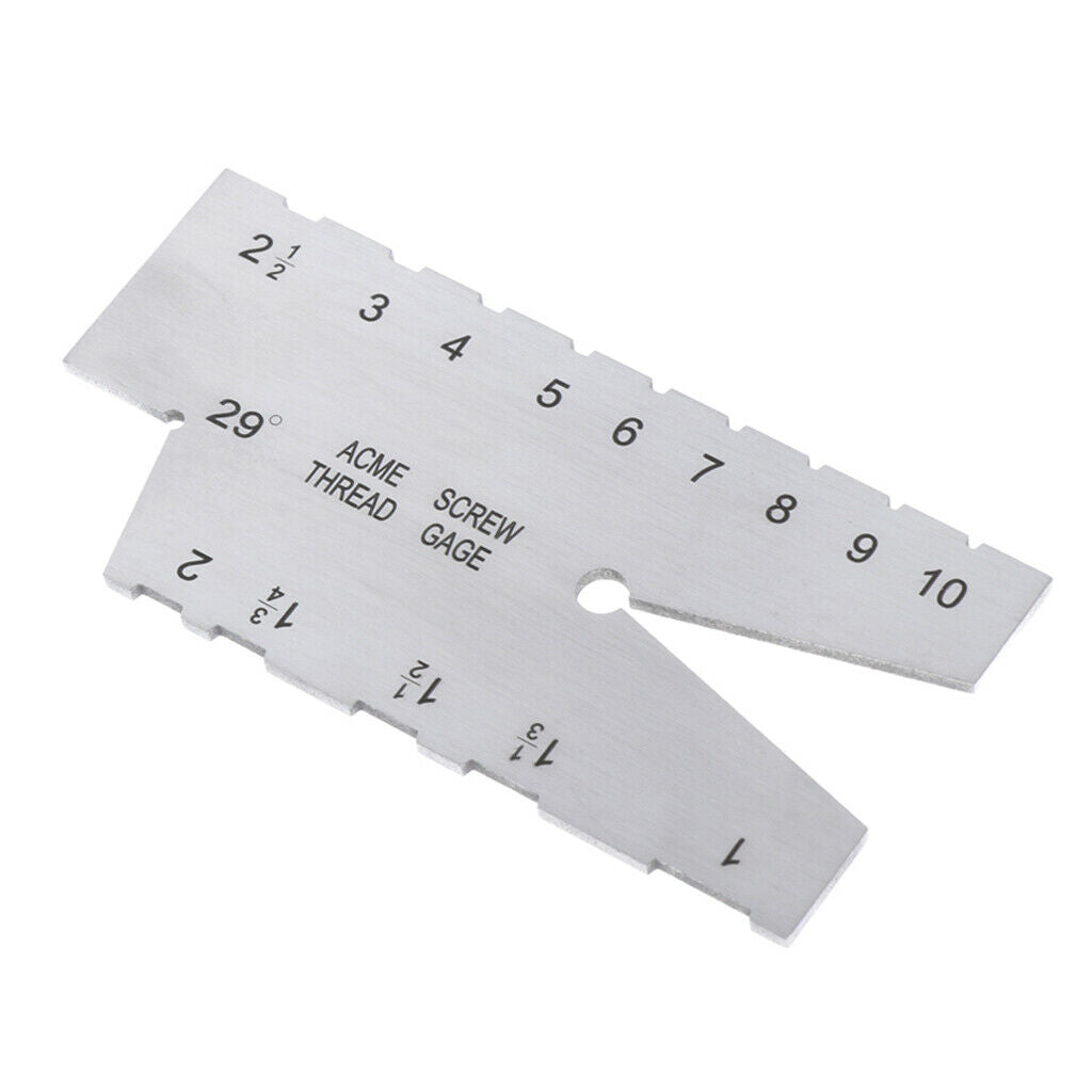 29 Degree Acme Screw Thread Gauge Gage Grinding Welding Ruler Measuring Tool