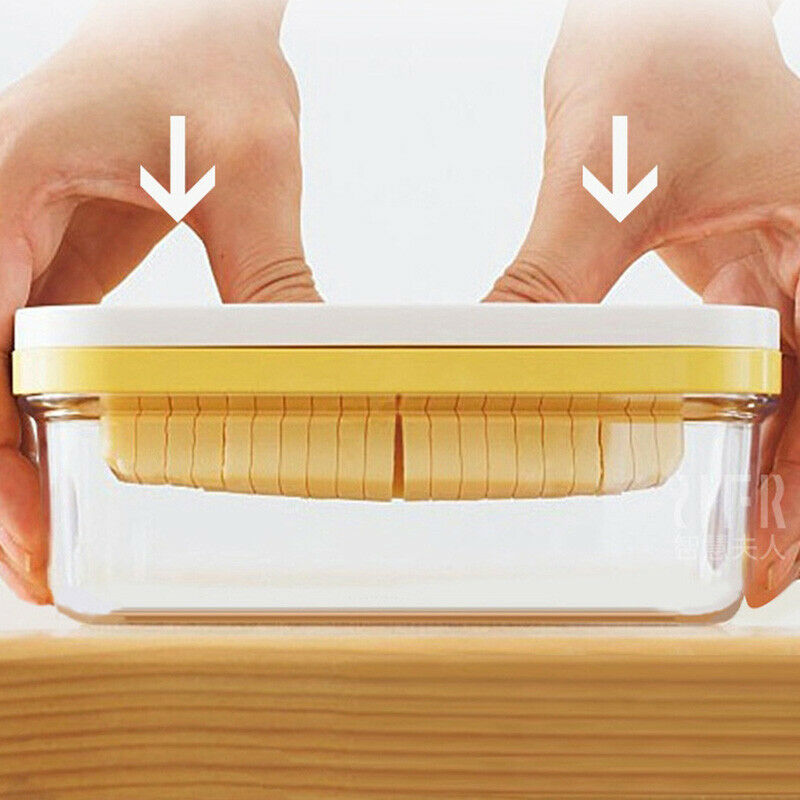2 in 1 Butter Saver Keeper Case Refrigerator Butter Container Storage with Lid