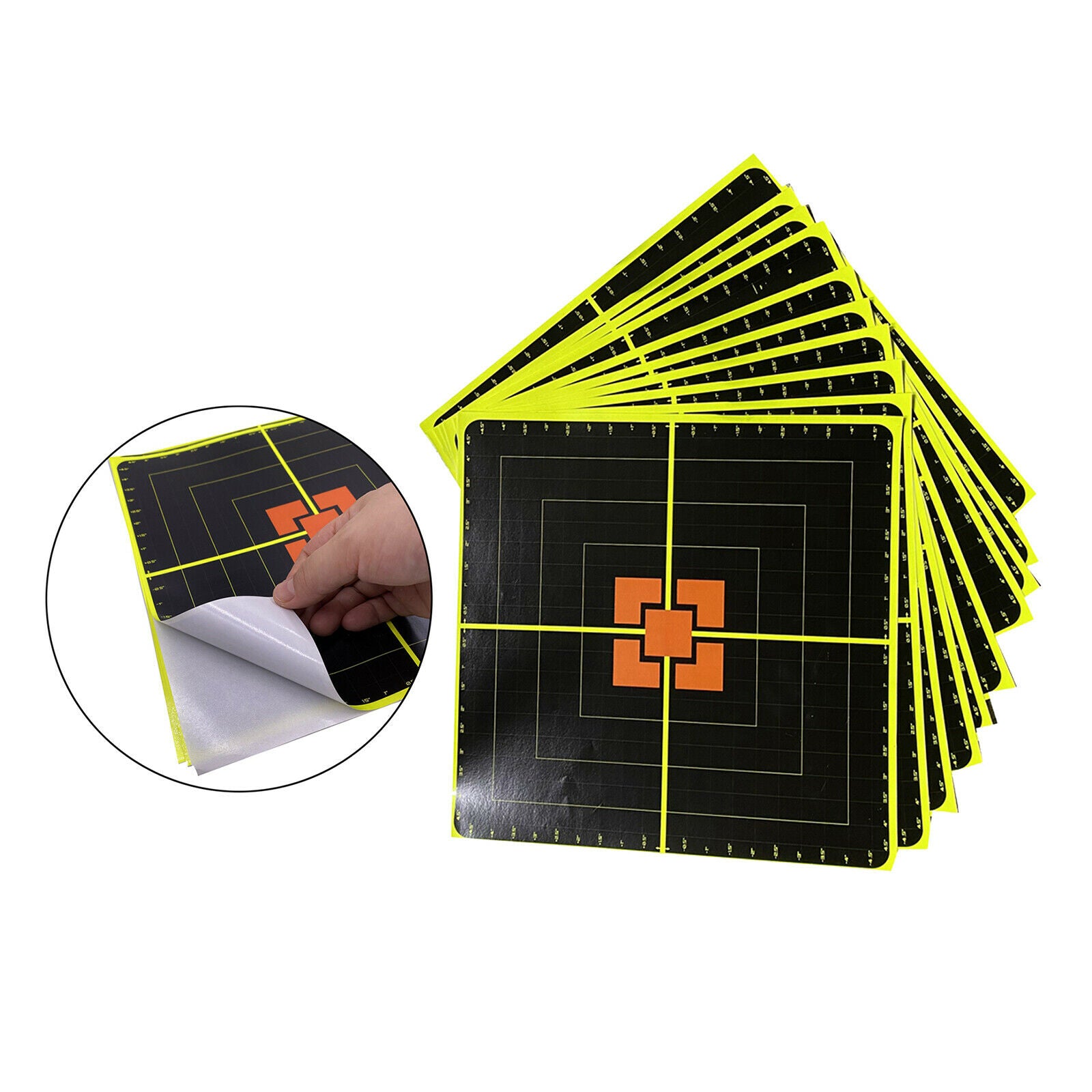 10pcs  Paper Target 10 '' Splatter And Glue Stickers for Training