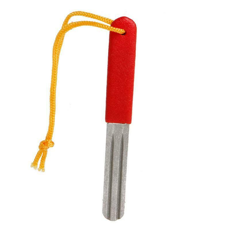 Fishing Hook Fishhook Hone Sharpening Tackle Sharpener With Grooves Both Sides