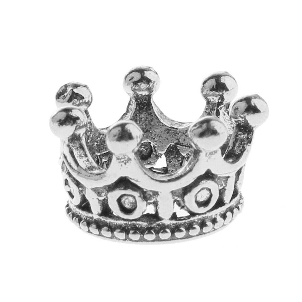 10 pieces Mini Crown Charms Beads for making jewelry accessories, 6 x 11 mm