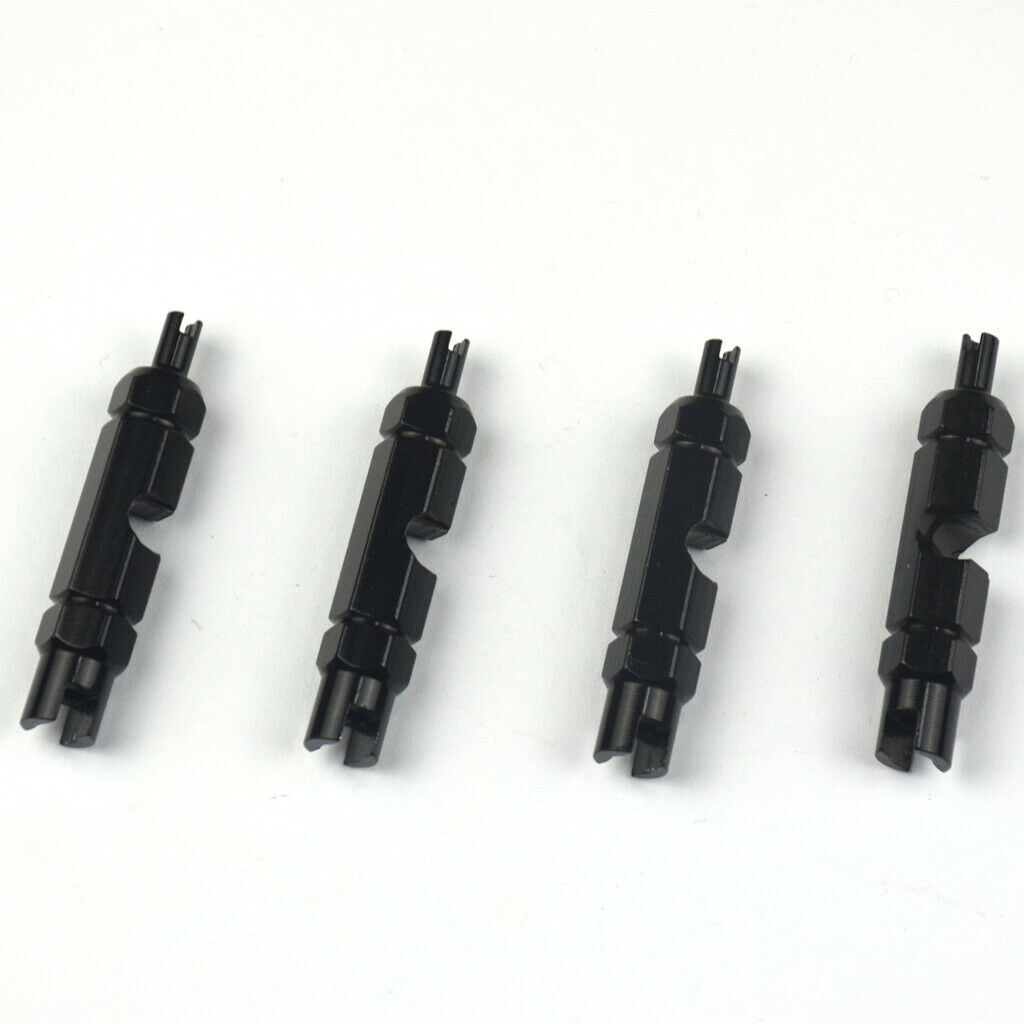 4 Multi-function Valve Core Remover Wrench Mountain Bike Accessories Black