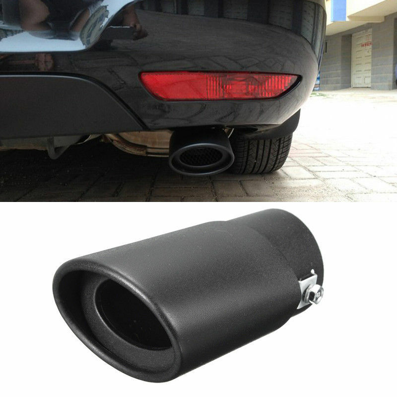 Universal 63mm Car SUV Exhaust Pipe Tip Tail Muffler 304 Stainless Steel Styling