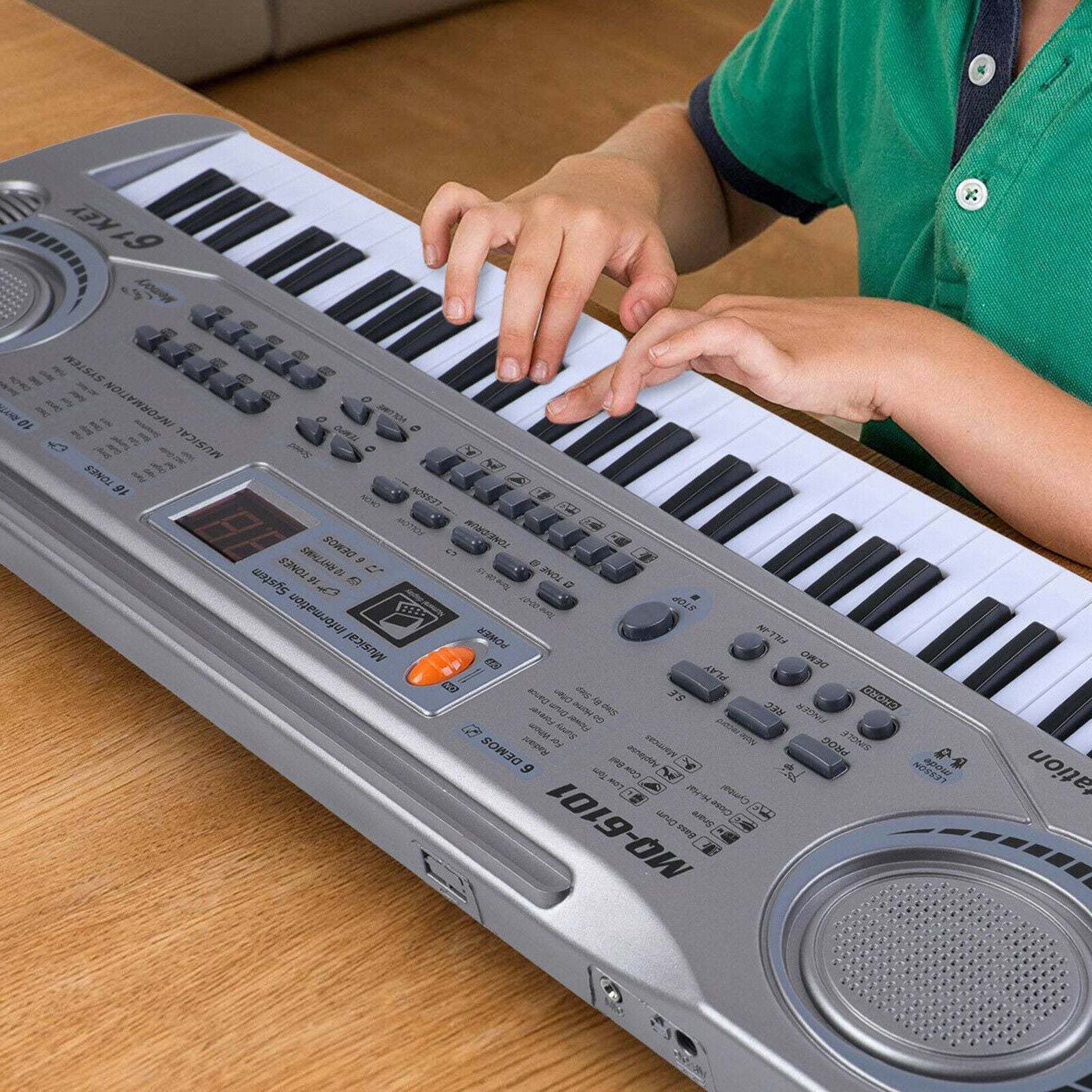 Portable Electronic 61 Keys Piano Keyboard Music Instrument for Adults Kids