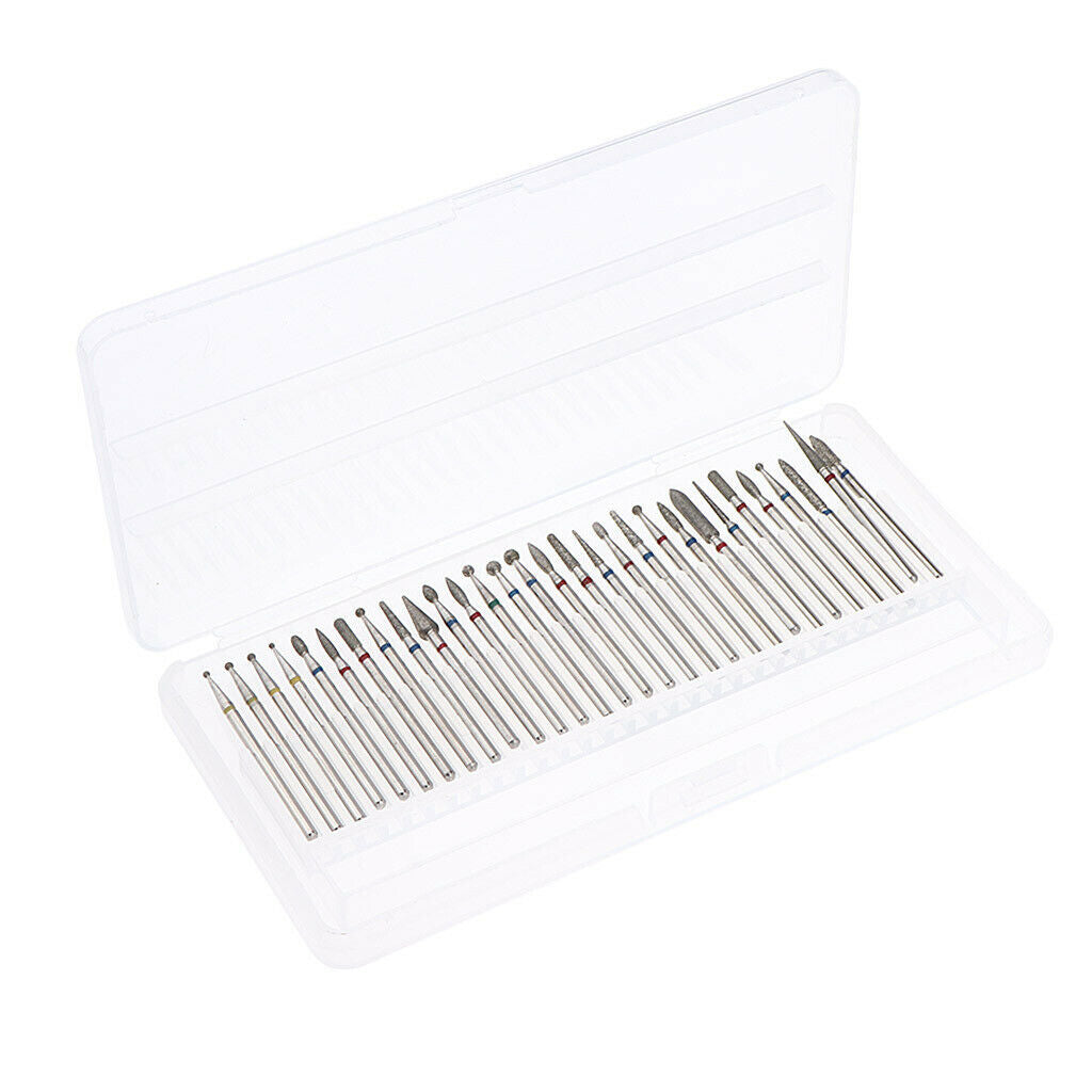 30pcs Cuticle Clean Nail Drill Bit Nail File Polishing Electric Drill Bit
