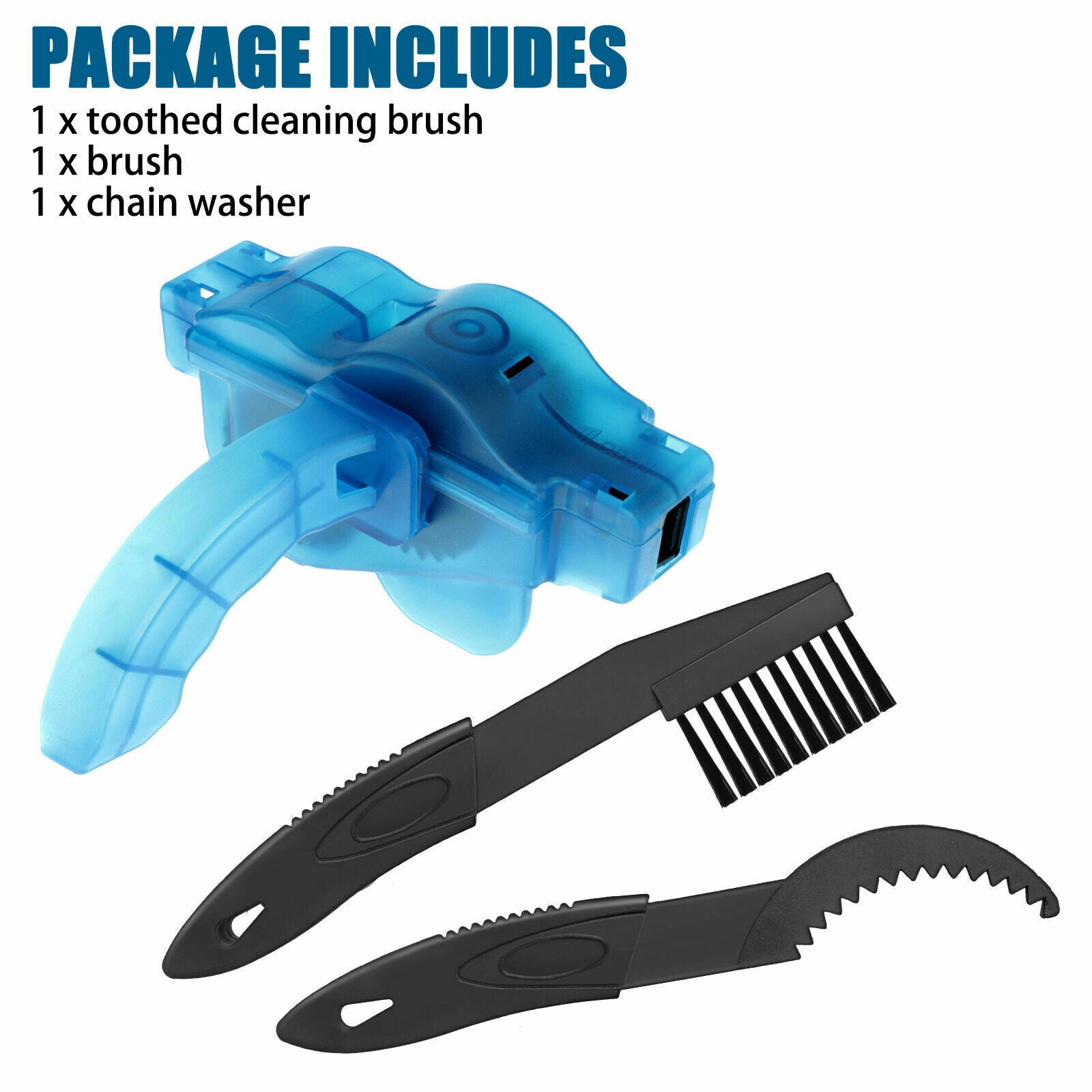 Bicycle Chain Cleaner Bike Wash Cleaning Tool Cycling Scrubber Brushes Wheel Kit