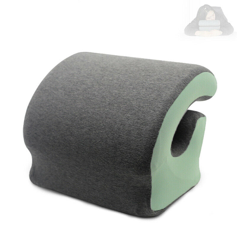 Memory Foam Headrest Desk Nap Pillow Office Lumbar Support Cushion Cotton Cover