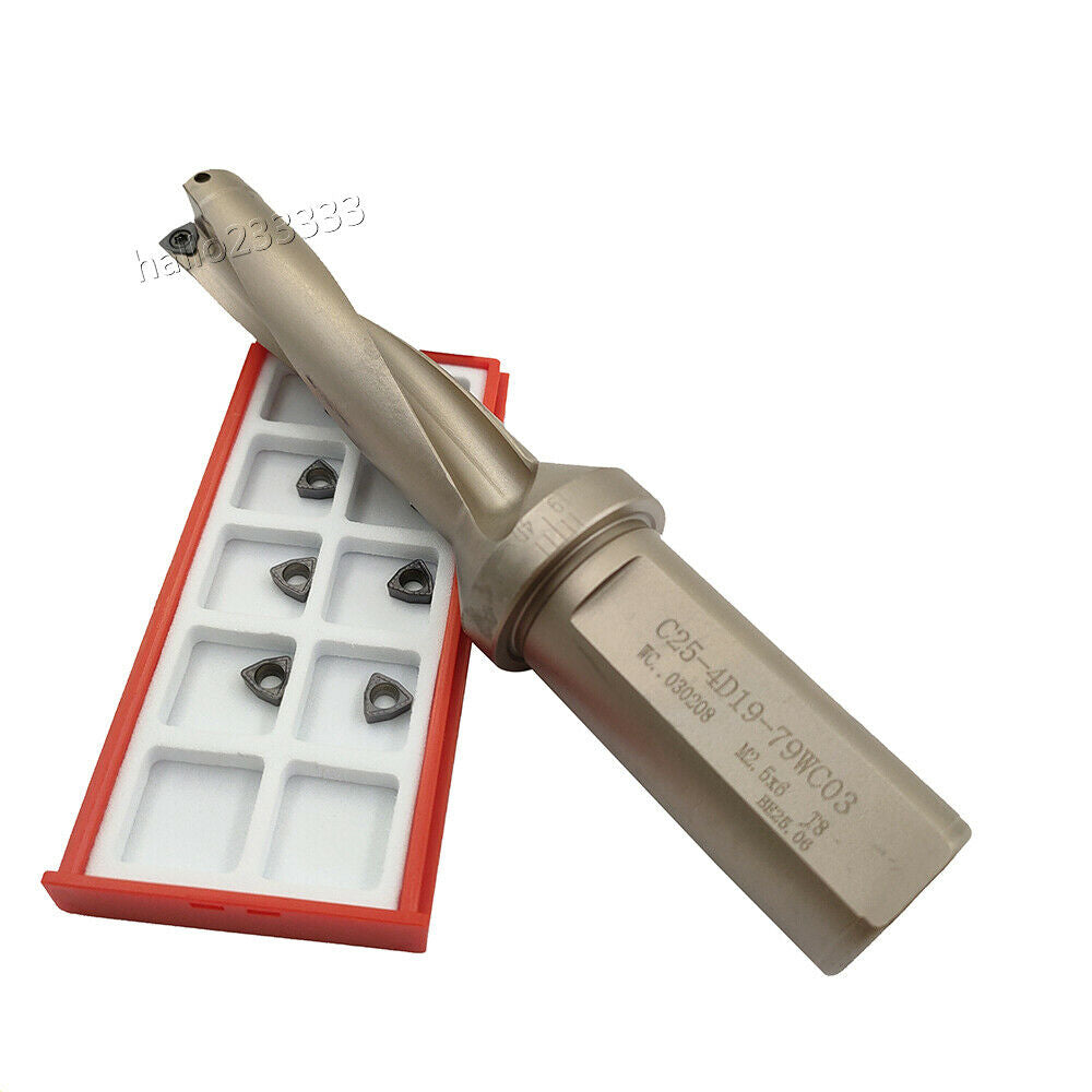 WPD-190-4D-C25 19mm U drill indexable drill +5PCS WCMT030208-PM ZM2125 insert