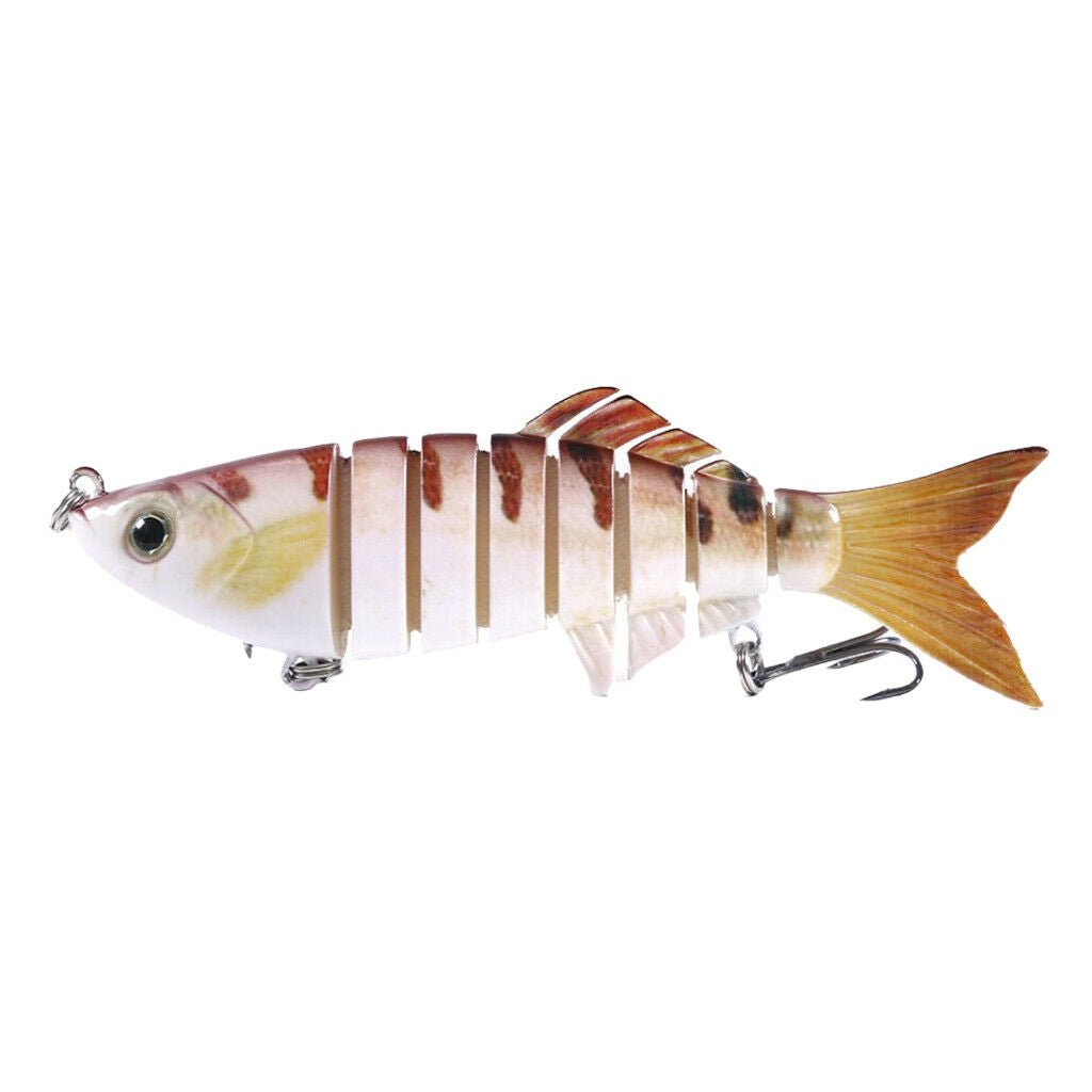 Multi Jointed Fishing Lure Bionic Bait Swimbait Lifelike Eel Tackle  Yellow