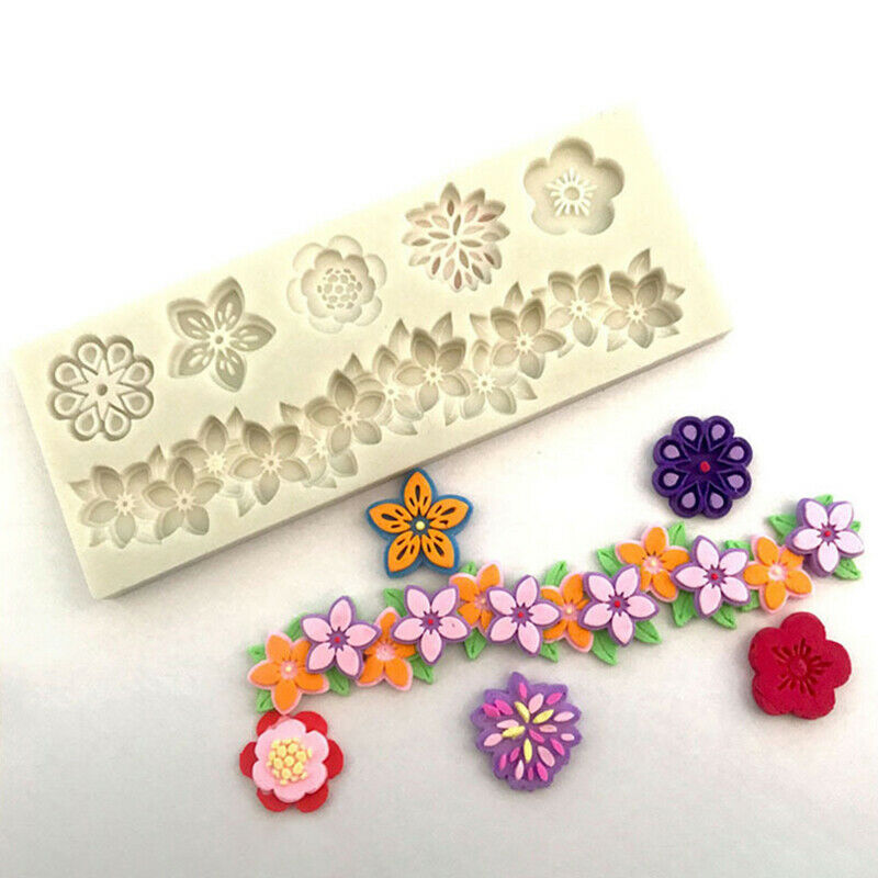 Flowers a variety of silicone mold Cake Chocolate Mold Cake Decorating Tool_DD