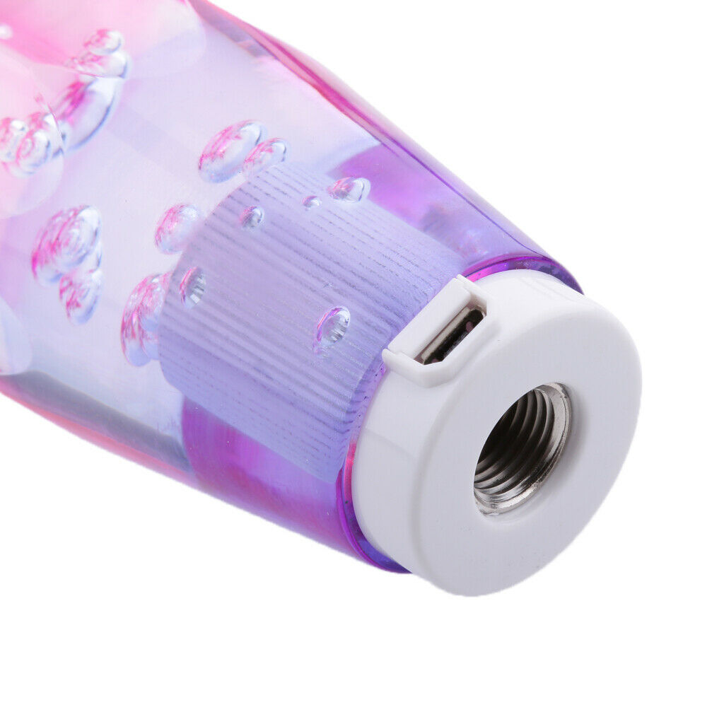 10cm Pink Blue Car LED Light Gear Shift Knob With Dual Port USB Charger