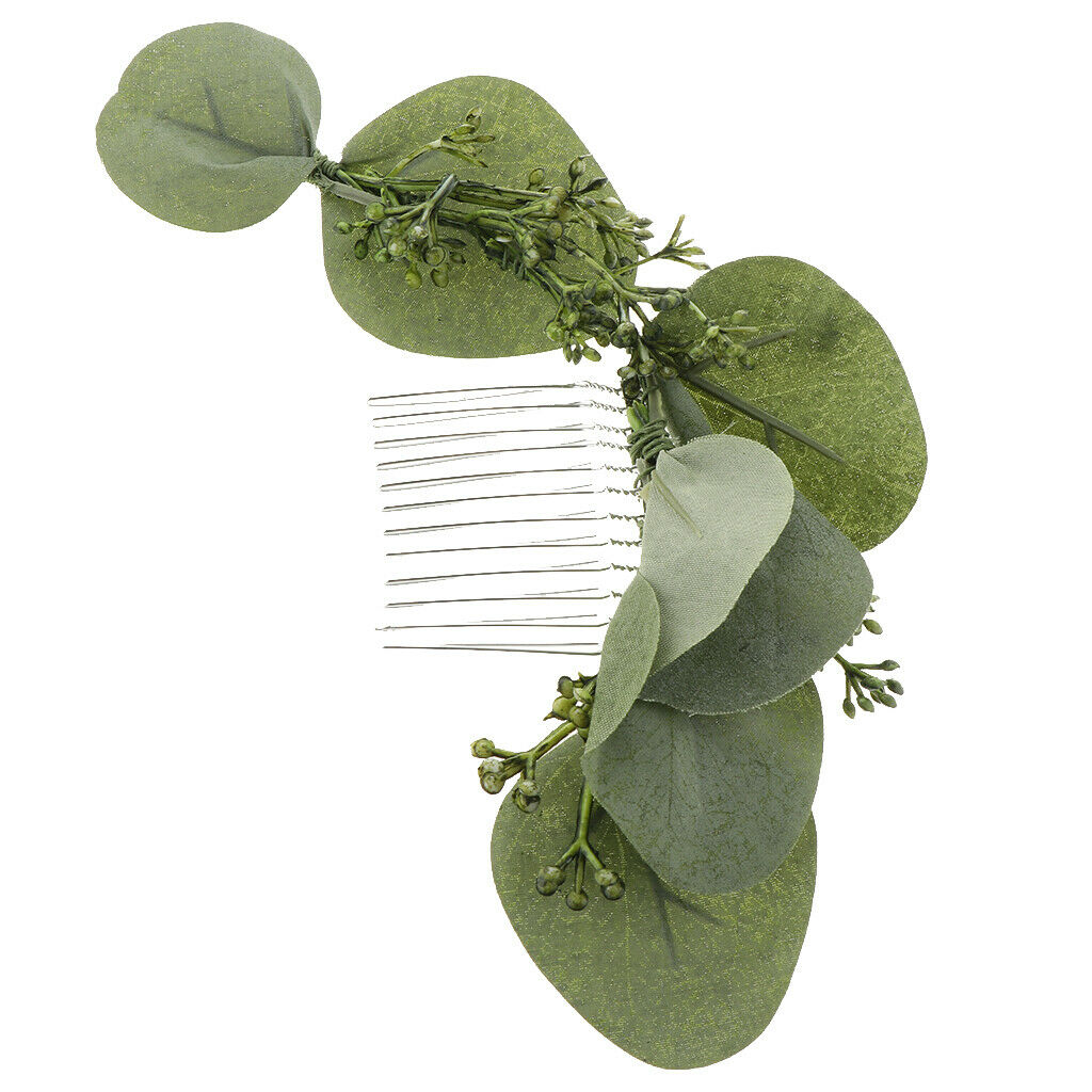 Wedding Flower Forehead Garland Hair Comb Wedding Party Accessories B