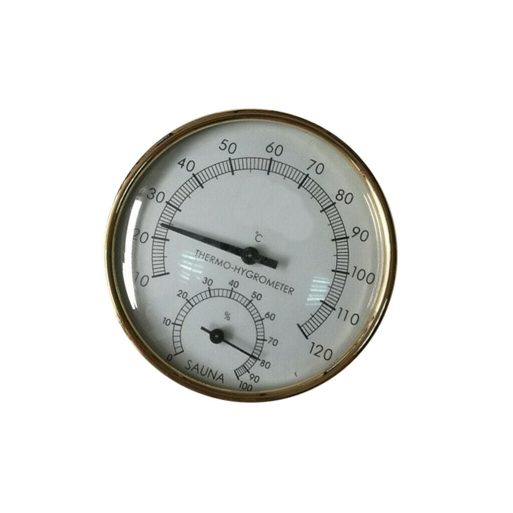 Stainless Steel Sauna Room Indoor Thermometer Hygrometer Temperature Sensor