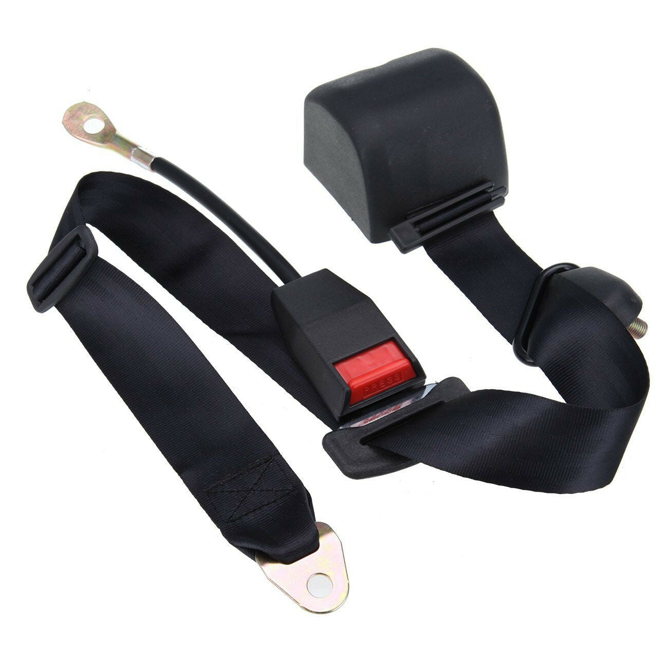 Universal Autos Seat Belt Buckle Extender Strap Safety Buckle 3 Point Adjustable