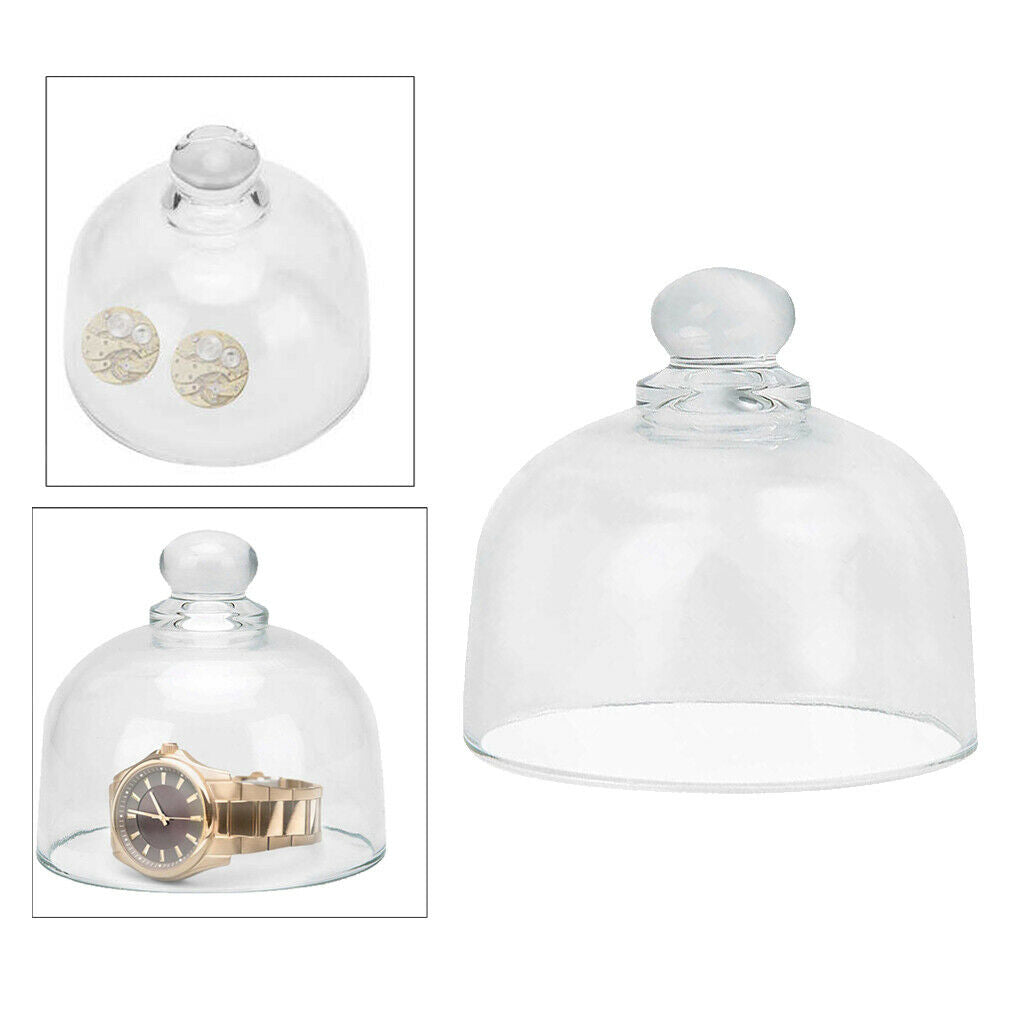 Glass Watch Repair Movement Cover Anti-dust Jewlery Storage Case Storage Box