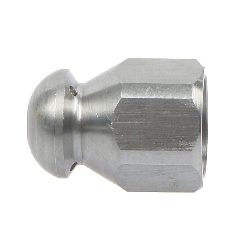 1/4"Inch Pressure Washer Drain Sewer Cleaning Female Nozzle Stainless Steel^DF