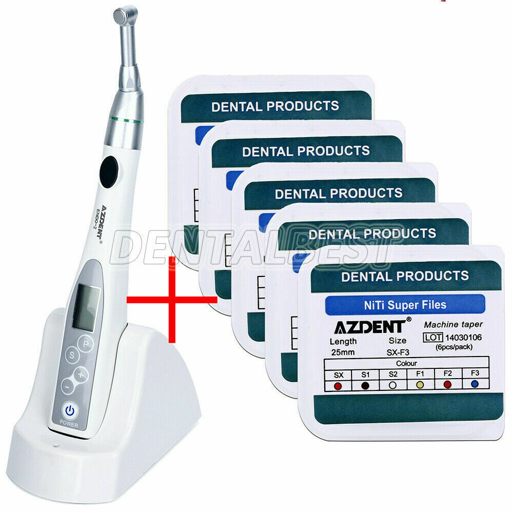 Dental 16:1 Endo Motor Endodontic Treatment Cordless Handpiece+5 Box Super Files
