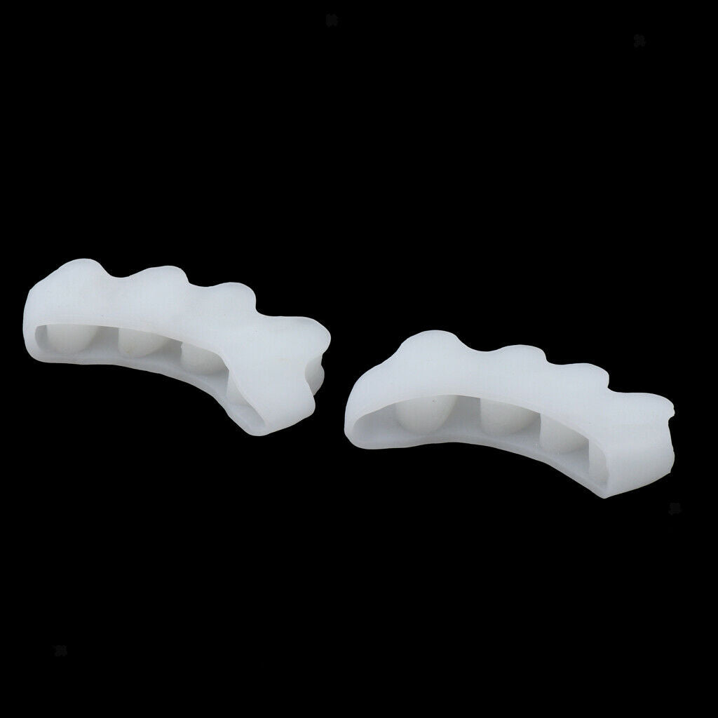Silicone Toe Separators Bunion Pain Relief Toe Spacers Nail Polish Tools