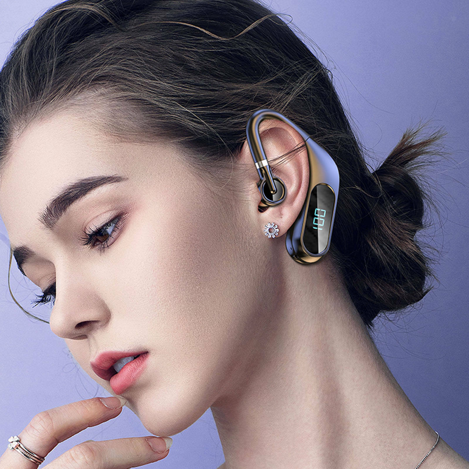 Wireless bluetooth headset earbuds that make business easy