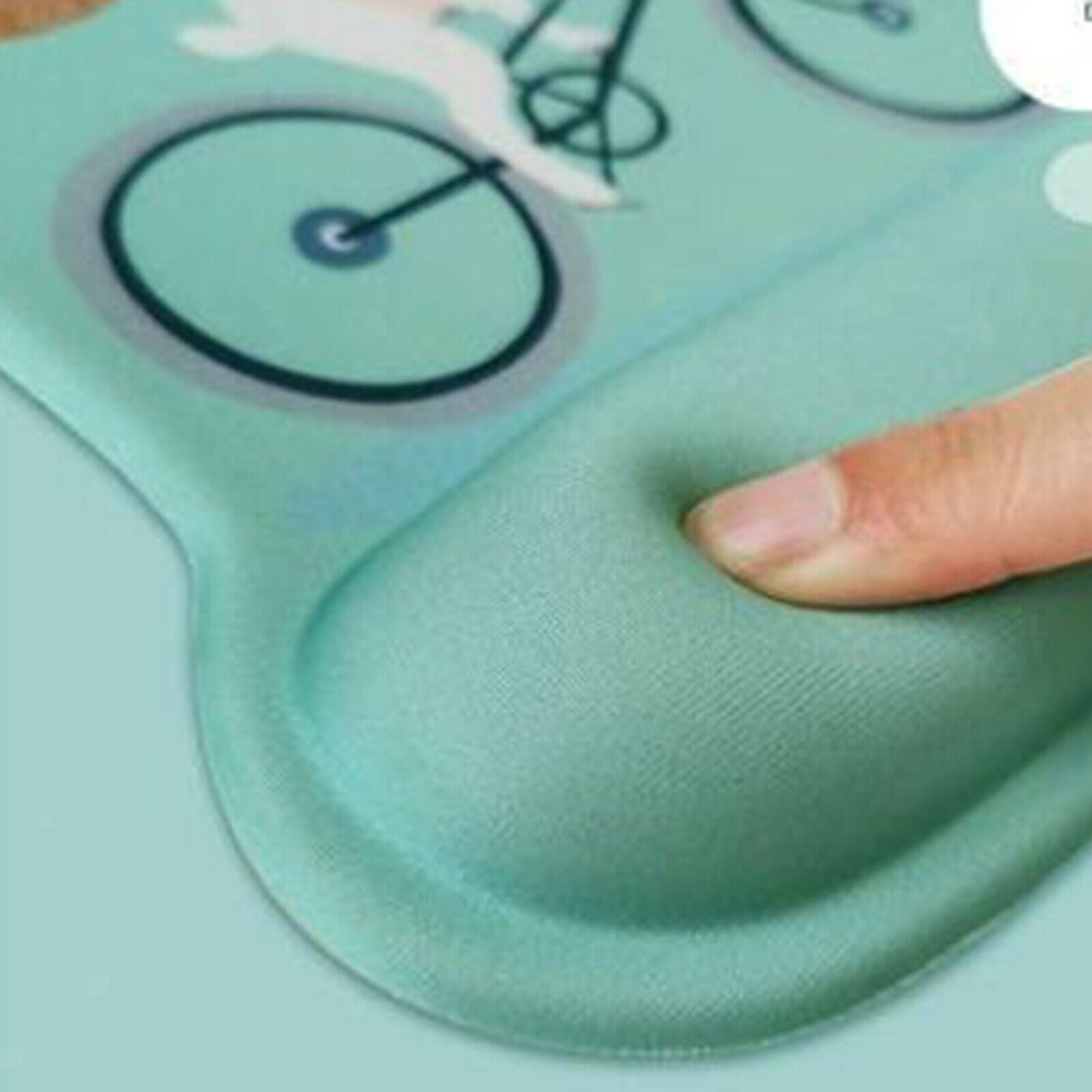 Ergonomic Mouse Pad Set Guard for Computers Gaming Office Use White Marble