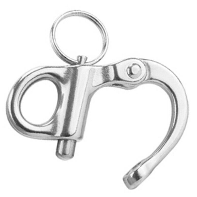 316 Stainless Steel Rigging Sailing Fixed Bail Snap Shackle Yacht Outdoor.l8