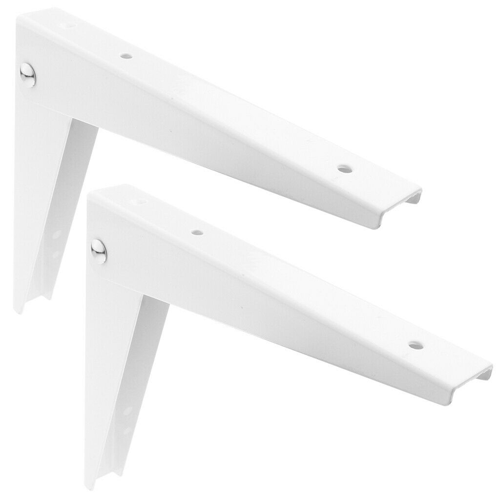 10pcs Thickened Steel Angle Fasteners Bracket Straight Angle - 8 Inch