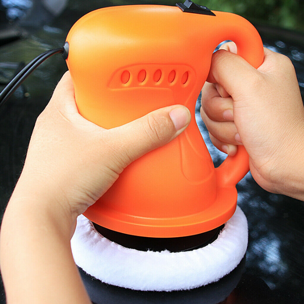 12cm Electric Car Polisher Waxer Buffer Sander Home Machine DC12V 36W Orange