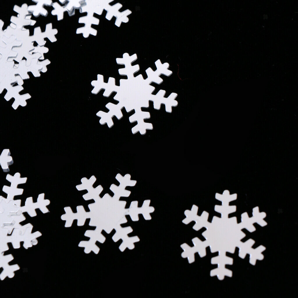 White Snowflake Christmas Party Dinner Table Confetti Sprinkles Decor 15g