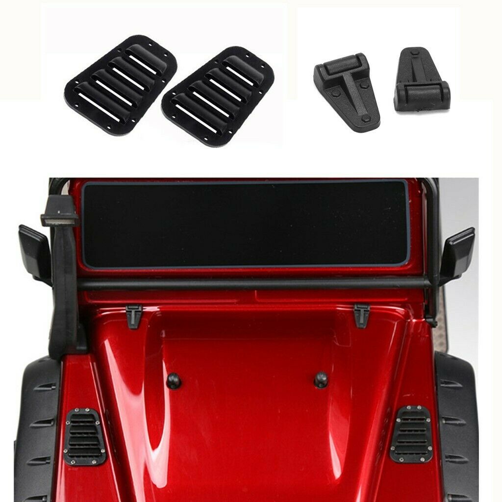 1/10 RC Rock Crawler Black Spare Parts For  Handles+Hinges+Cover