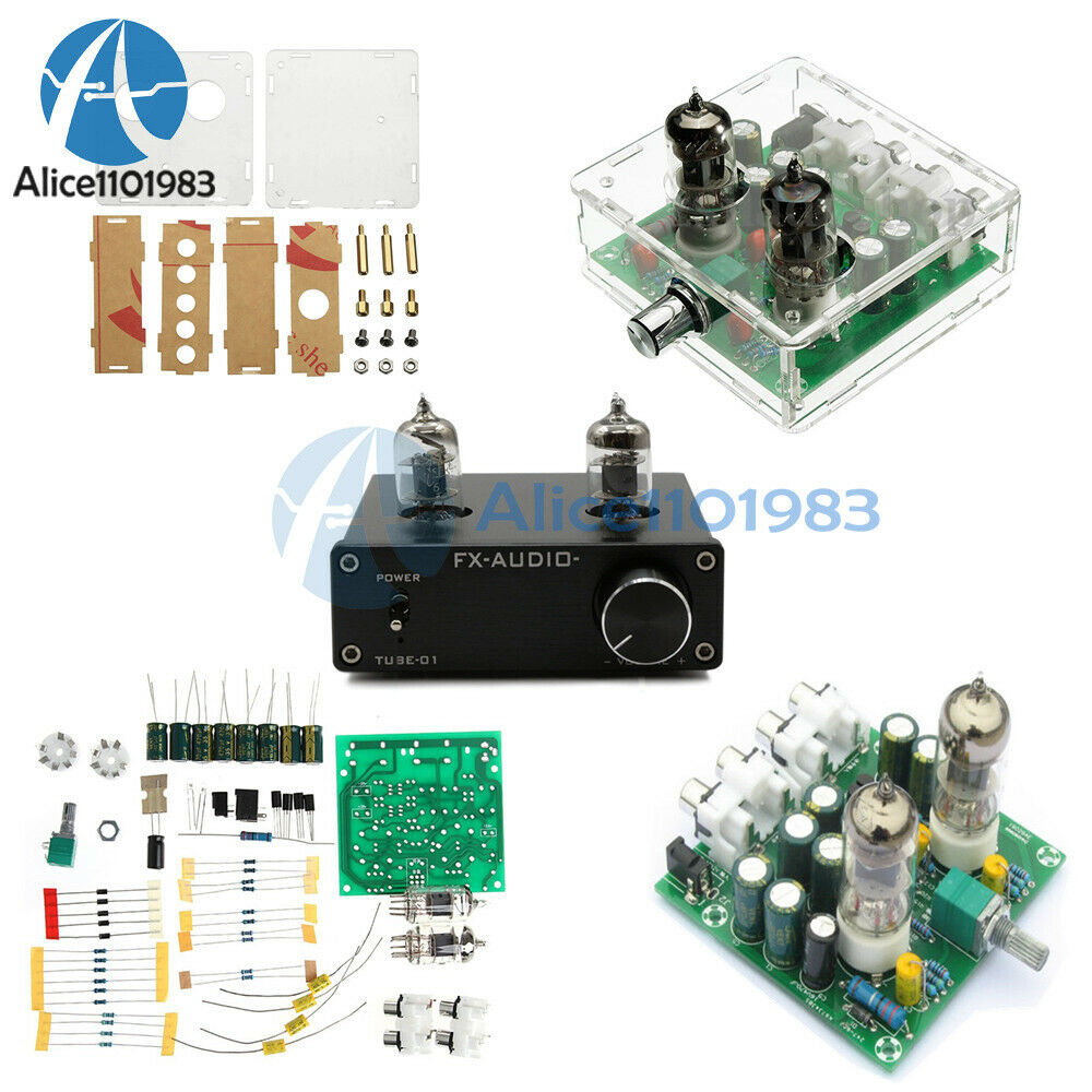 AC 12V 6J1 Valve Pre-amp Tube PreAmplifier Board Headphone Amplifier Buffer+Case