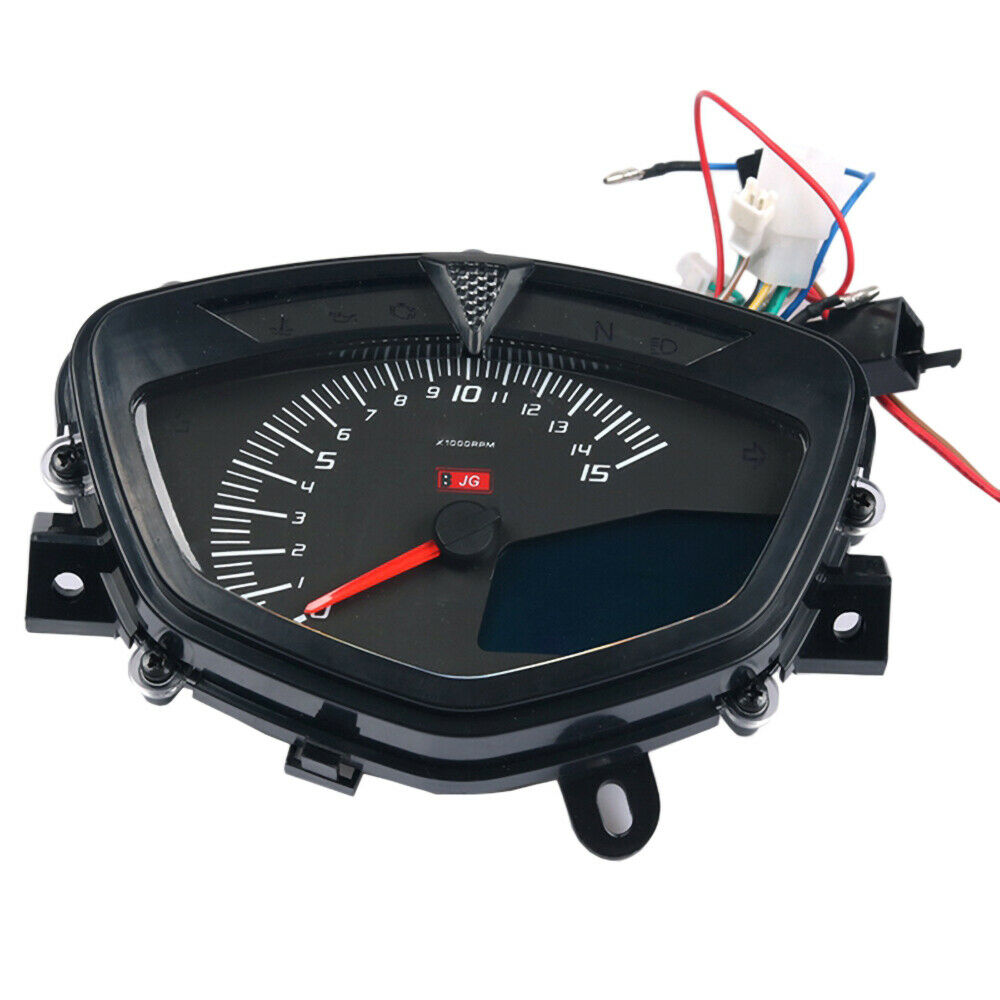 Motorcycle Universal LED Speedometer LCD Digital Odometer Gauge For Yamaha LC135