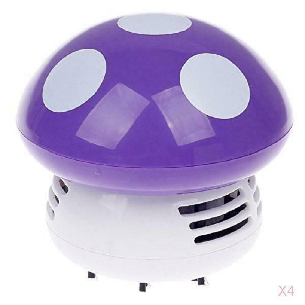 Cute Mini Mushroom Corner Desk Table Dust Vacuum