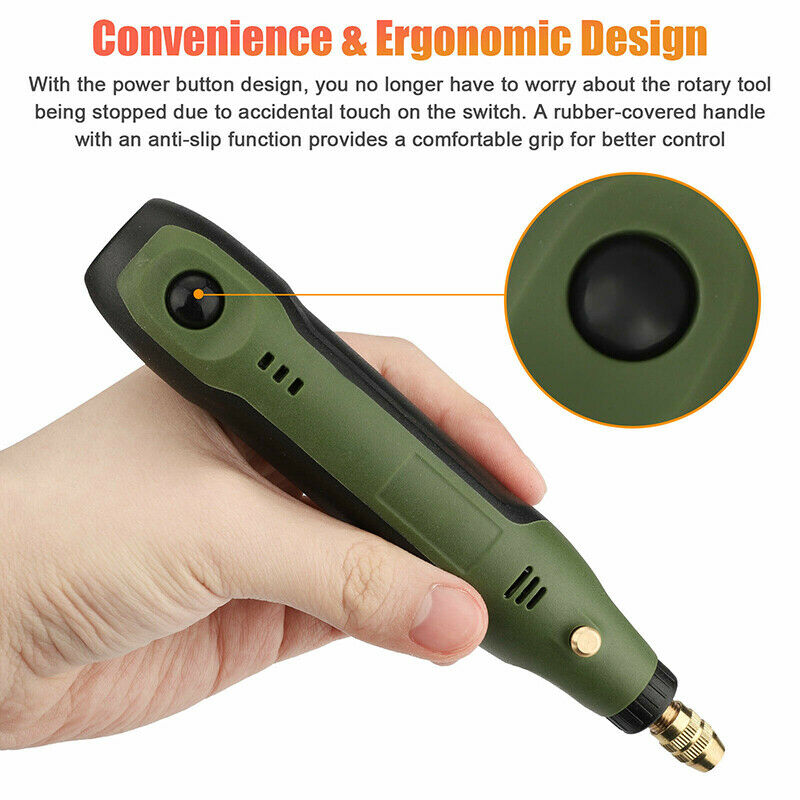 Variable Speed Mini Grinder Set USB Charging Electric Drill Engraving Pen Rotary