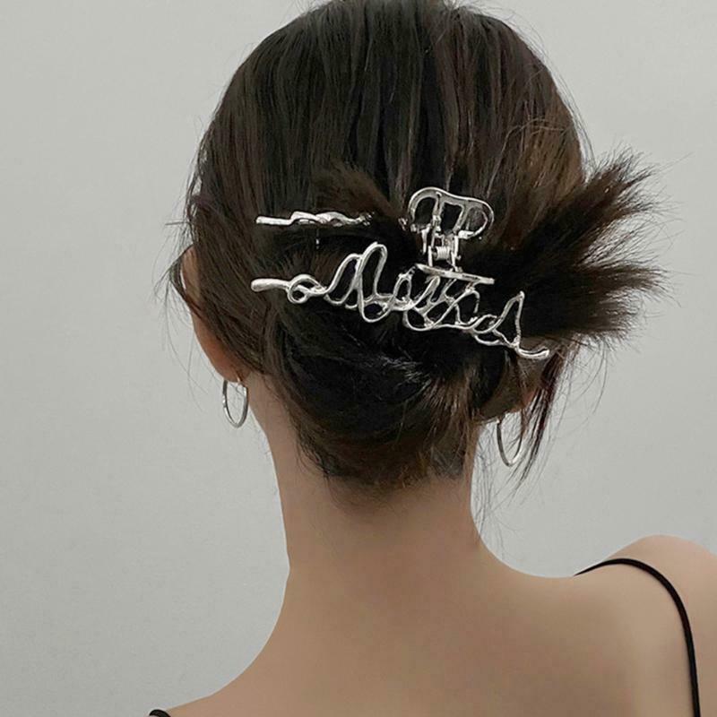 Hair Claw Clips Large Metal Clip Irregular Barrettes Punk Style Hair Props