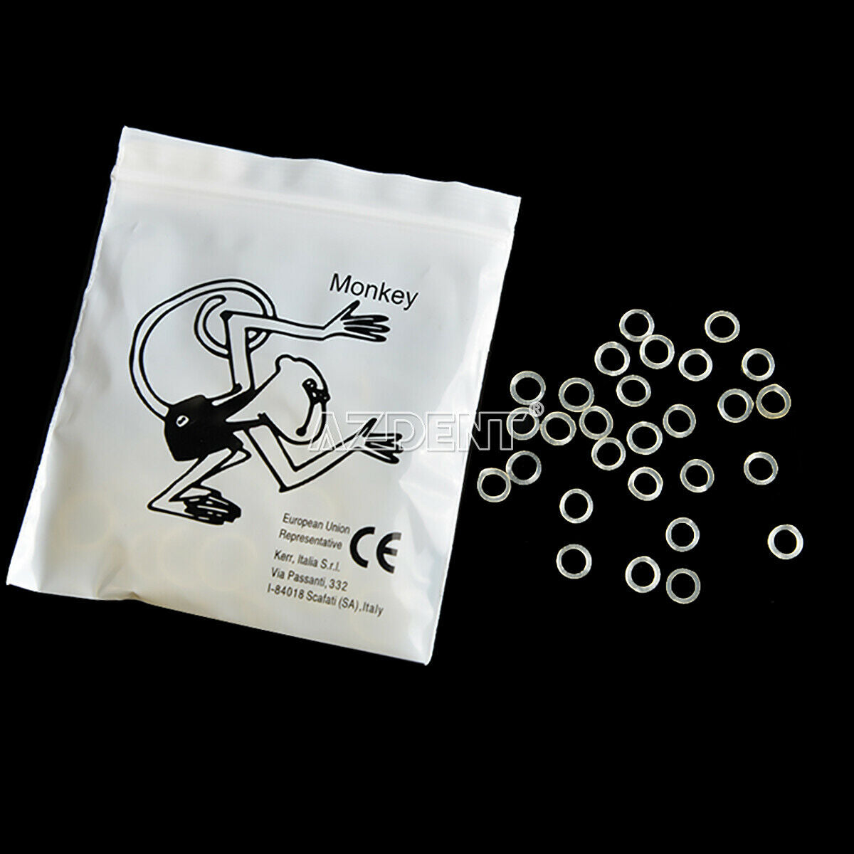 2X Dental Orthodontic Elastic Rubber Bands 5000pcs 3.5OZ 3/8" Monkey