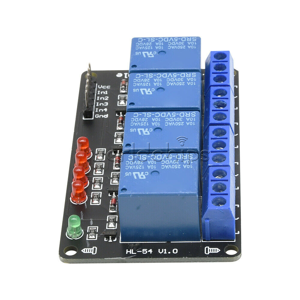 DC 5V four 4-Channel Relay Indicator LED Light Module for Arduino ARM PIC AVR