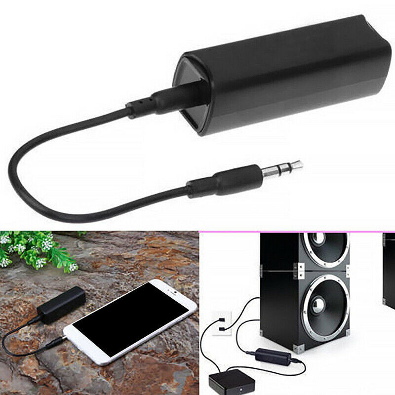 Ground Loop Noise Filter Isolator 3.5mm Cable For Home Stereo Car Audio S.l8