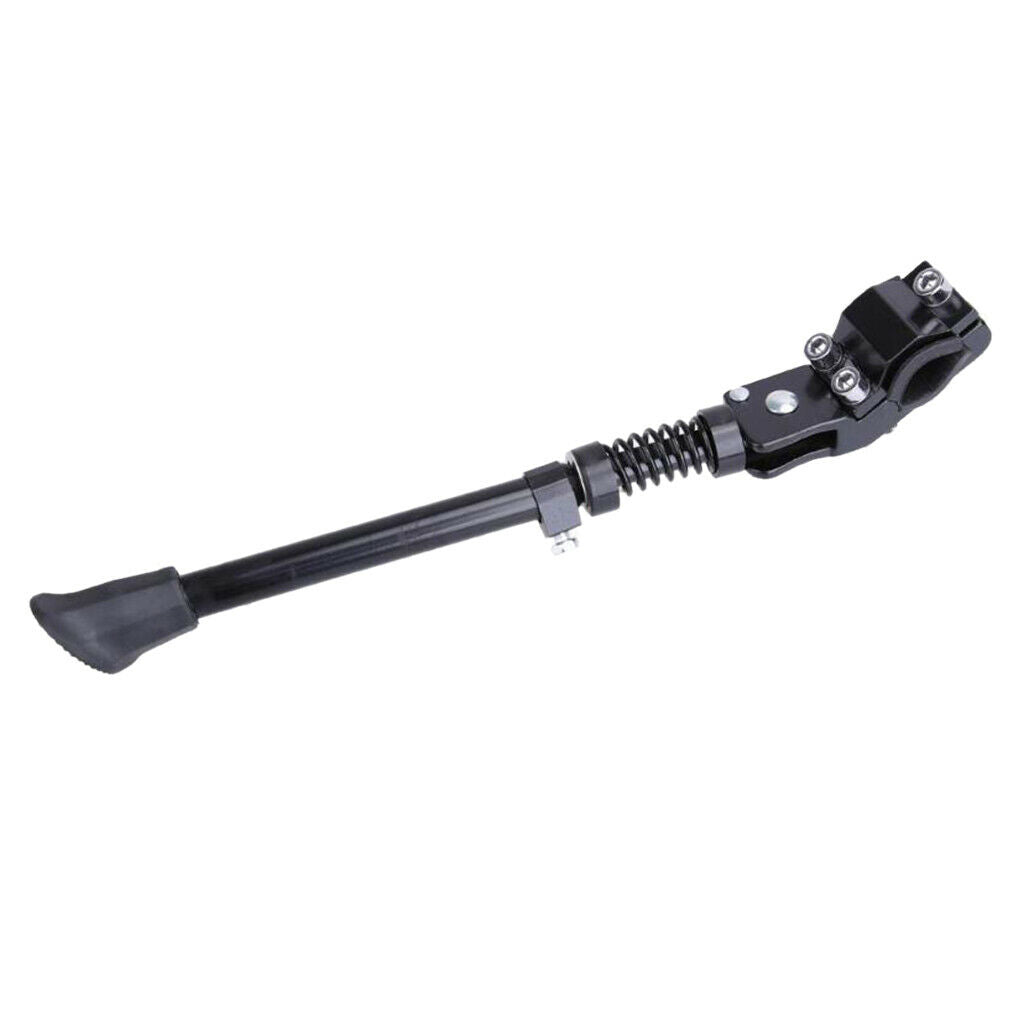 Bike Kick Stand Cycle Adjustable Rubber Foot Heavy Duty Prop Stand Black
