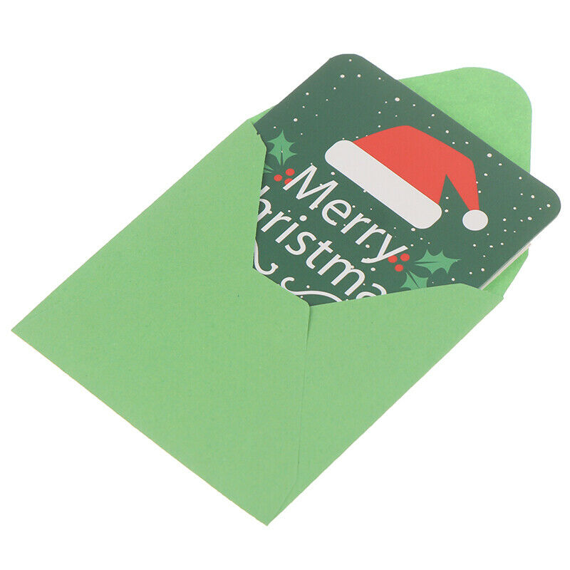 24pcs Merry Christmas Greeting Cards Party Invitations New Year Greeting .l8